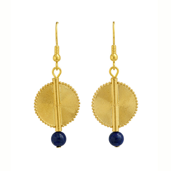 Aflé Bijoux Akan Gemstones Earrings - Lapis Lazuli - AFLE BIJOUX 