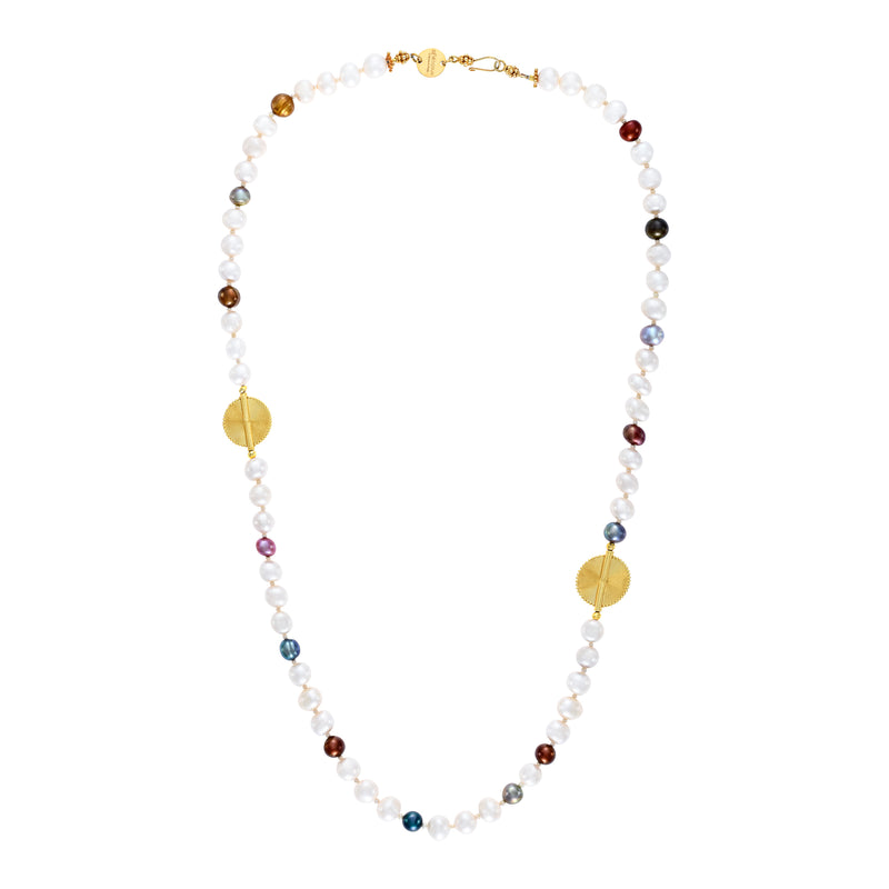 Akan Sweet Water Pearls Necklace Mix - 2 Goldweights