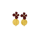 Aflé Bijoux Akan Flower Earrings - Yellow